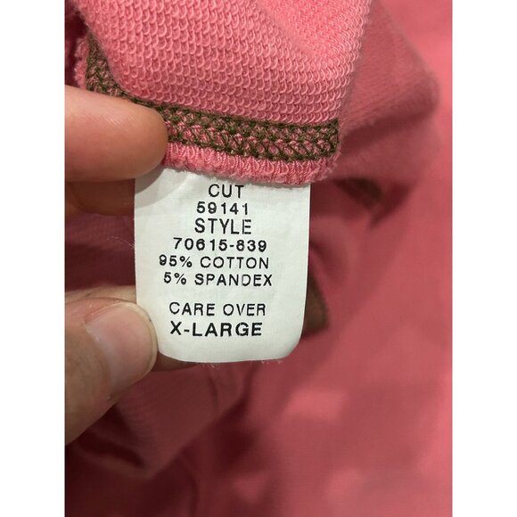 City Lights Cropped Lounge Pants Pink Sz XL Pull On Cargo Drawstring Comfort - Picture 7 of 11